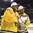 COLOGNE, GERMANY - MAY 21: Sweden's Henrik Lundqvist #35 and Joel Lundqvist #20 celebrate with the World Championship trophy following a 2-1 shootout win over team Canada during gold medal game action at the 2017 IIHF Ice Hockey World Championship. (Photo by Matt Zambonin/HHOF-IIHF Images)
